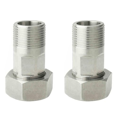 Messing-Rohrverschraubung, 25 mm Außendurchmesser, 32 mm Innendurchmesser, Rohrverschraubung, Gewindeanschluss, Wasserzähler-Kupplung für Wasserzähler-Kupplung, Ersatz und Reparatur, 2 Stück Messing-Rohrverschraubung, 25 mm Außendurchmesser, 32 mm Innendurchmesser, Rohrverschraubung, Gewindeanschluss, Wasserzähler-Kupplung für Wasserzähler-Kupplung, Ersatz und Reparatur, 2 Stück von SENRISE