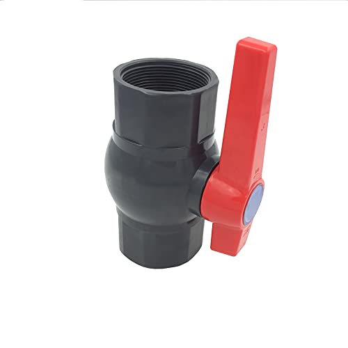 SENRISE PVC Kugelhahn Wasserzulaufventil Kompaktes U weibliches Zwei-Wege-Gewinde Wasserzulaufventil zur Steuerung und Stoppen des Durchflusses (DN25 Φ32mm) von SENRISE