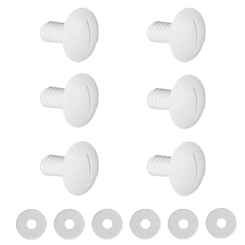 SENRISE 6 Stück Poolreiniger Radschrauben Kompatibel mit Polaris 180/280 Ersatzteile mit 6 Unterlegscheiben - Weiß SENRISE 6 Stück Poolreiniger Radschrauben Kompatibel mit Polaris 180/280 Ersatzteile mit 6 Unterlegscheiben - Weiß von SENRISE
