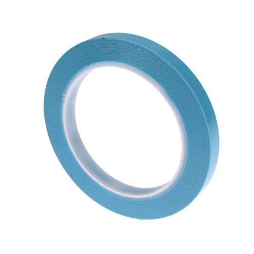 SENRISE PVC-Klebeband, hohe Temperaturbeständigkeit, feine Linie, Abdeckband, selbstklebendes PVC-Klebeband für Auto (15 mm x 33 m, blau, 1 Stück) von SENRISE