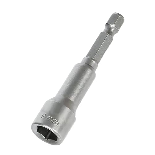 Steckschlüssel-Stecknuss, 1 Stück, 9 mm, 6,35 mm Sechskantschaft-Bit-Stecknuss, magnetischer Muttern-Setter für Bohrer, Steckschlüssel und Schlag-Stecknuss-Adapter von SENRISE