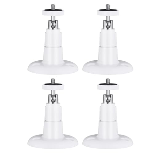 Sicherheitskamera-Wandhalterung, Sicherheitskamera-Wandhalterung, verstellbare Sicherheitskamera-Halterungen für Außen- und Innenkamera, 4 Stück Sicherheitskamera-Wandhalterung, Sicherheitskamera-Wandhalterung, verstellbare Sicherheitskamera-Halterungen für Außen- und Innenkamera, 4 Stück von SENRISE