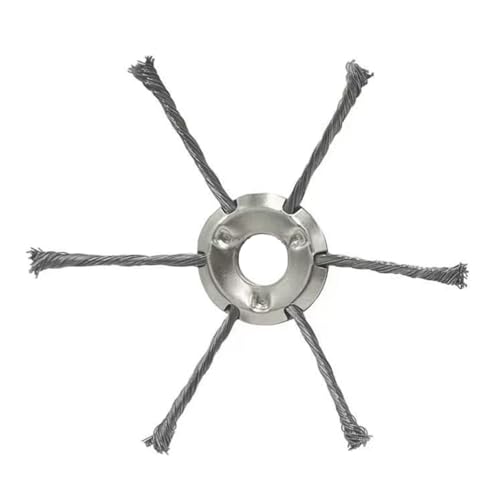 Stahldraht Rasentrimmer Kopf Twist Knot Stahldraht Freischneider Scheibe mit 6 Köpfen für Garten Rasenmäher Zubehör Ersatz von SENRISE