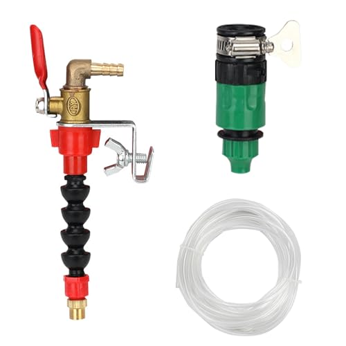 Staubentferner Wassersprüher Set, Wassersprühnebelsystem Staubentferner, Universal Düse Sprühkopf für Schneidemaschine (Düse+Gelenk+10m Rohr) von SENRISE