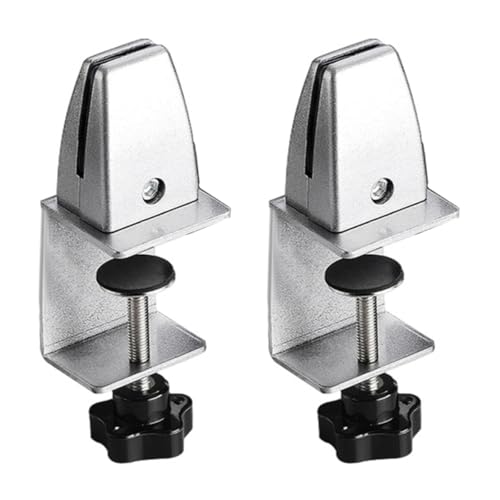 Verstellbare Trennklemmen, 5–40 mm Klemmbasis, 4–20 mm Spannbereich, Niesschutz-Stützklemmen für Büro-Schreibtischplatten, Schreibtisch-Privatspaneel (SL), 2 Stück von SENRISE