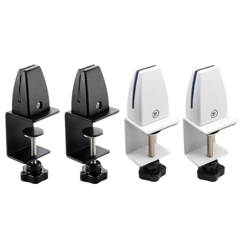 Verstellbare Trennklemmen, 5–40 mm Klemmbasis, 4–20 mm Spannbereich, Niesschutz-Stützklemmen für Büroschreibtischplatten, Schreibtisch-Paneele (BK + WT) von SENRISE