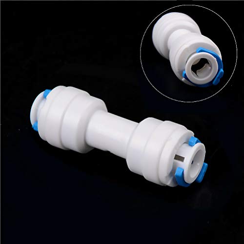 Wasserfilter-Armatur, Steckverbinder, Schnellverbinder, für RO Wasser-Umkehrosmose-Filtersystem (0,95 cm auf 0,95 cm gerader Anschluss, 5 Stück) von SENRISE