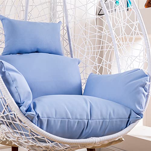 Hanging Chair Cushion Cover, Washable Swing Chair Cushion Cover, Thicken Leisure Garden Patio Hanging Egg Chair Pad Cover (No Padding) (Color : Gray) von SENRN