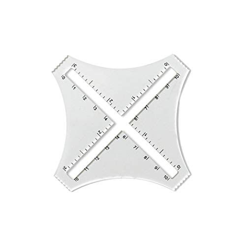 SENRN Knitting Gauge Measuring Tool - Zipper Ruler für Wolle - Einstückig aus Kunststoff - Messgerät für Stricken und Häkeln von SENRN