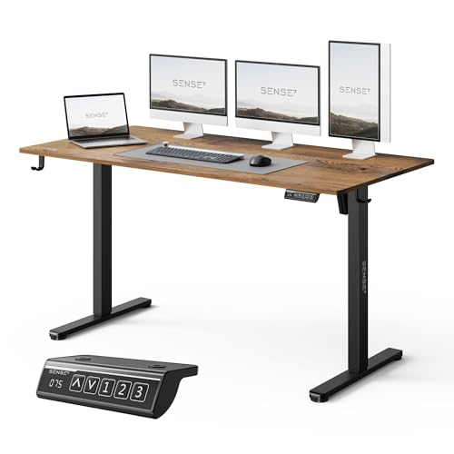 SENSE7 Nojo Light Elektrischer Schreibtisch Schwarzeiche 140x70cm, 70kg Traglast – Großer & repräsentativer Bürotisch im Loft-Stil SENSE7 Nojo Light Elektrischer Schreibtisch Schwarzeiche 140x70cm, 70kg Traglast – Großer & repräsentativer Bürotisch im Loft-Stil von SENSE7