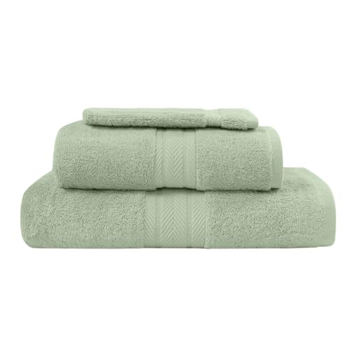 Sensei La Maison du Coton 3-teiliges Badeset (1 Badetuch, 1 Badetuch, 1 Handtuch und 1 Handschuh) Luxury von Sensei La Maison du Coton