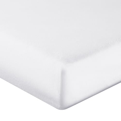 Sensei Maison Matratzenschoner, Baumwolle, Spannhöhe 30 cm, 160 g/m², Secure – 140 x 200 cm – Weiß von Sensei La Maison du Coton