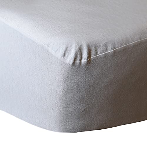 Sensei Maison Matratzenschoner, Baumwolle, Spannhöhe 30 cm, 160 g/m², Secure – 140 x 200 cm – Weiß von Sensei La Maison du Coton