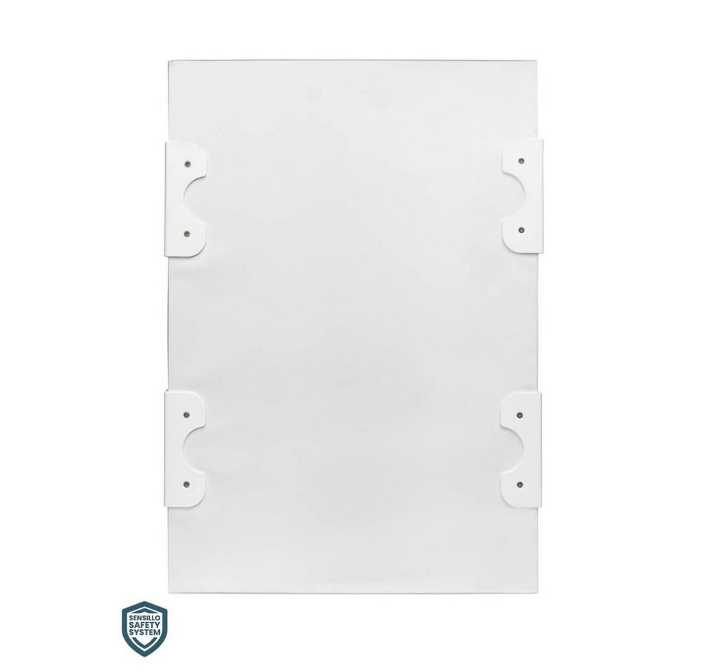SENSILLO Wickelauflage GEPOLSTERTER WICKELTISCH SICHERHEITSSYSTEM 70 CM - FLORAL PLATINUM von SENSILLO