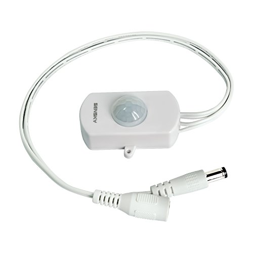 Sensky SK010 12 V 24 V 3 A PIR Bewegungssensor, Lichtschalter mit einer Empfindlichkeit auf größere Entfernung, Zeit und Lux sind einstellbar (mit Lichtsensor) von Sensky