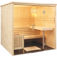 Harvia Alaska View Massivsauna aus Fichte Saunakabine ca. 208x206x204 cm von SENTIOTEC
