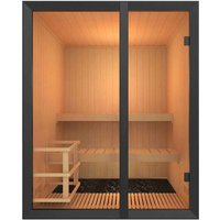 Sentiotec Onni Elementsauna aus Abachi Saunakabine Elementkabine 160x160x200 cm von SENTIOTEC