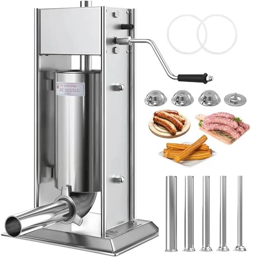Edelstahl kommerzielle lateinische Obst-Donut-Maschine, manuelle Füllung Churro-Maschine, Schokoladenmarmelade-Einmachmaschine mit 4 Düsen für Restaurant-Küche (Größe: 12,7 cm) von SENXINWEI