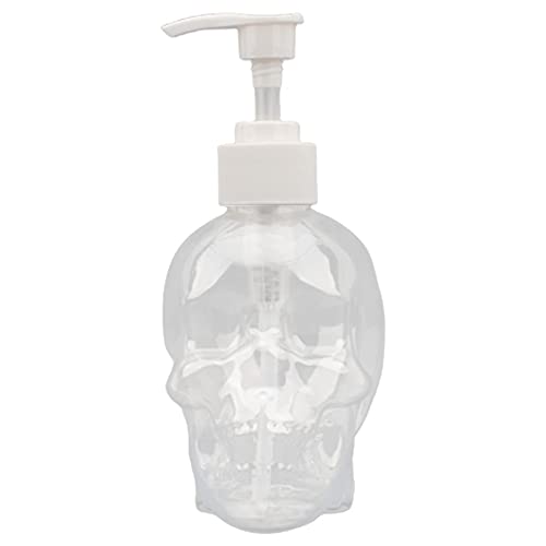 SENZHILINLIGHT Seifenspender mit Totenkopf-Motiv, 350 ml, für Handseife, Duschgel, Shampoo, befüllbare Flasche SENZHILINLIGHT Seifenspender mit Totenkopf-Motiv, 350 ml, für Handseife, Duschgel, Shampoo, befüllbare Flasche von SENZHILINLIGHT
