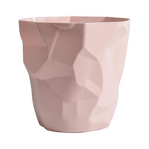 Nordic Style PP Mülleimer Altpapier Recycling Papierkorb Dunkelgrün Kleiner Papierkorb Mülleimer Küche Mülleimer-Pink Groß von SEOLQX