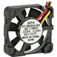 SEPA MF17B05FSE Axiallüfter 5 V/DC 1.1 m³/h (L x B x H) 17 x 17 x 4.5mm von SEPA