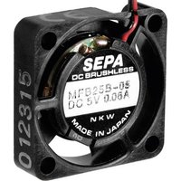 SEPA MFB25B05 Axiallüfter 5 V/DC 23 l/min (L x B x H) 25 x 25 x 6.5mm von SEPA