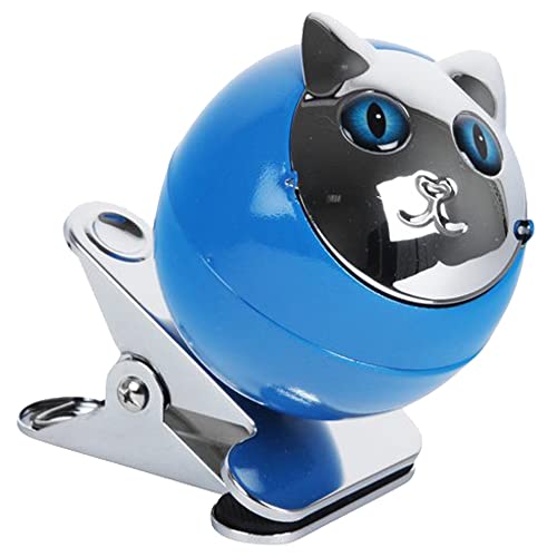 Aschenbecher mit Klemmfunktion Katze Windaschenbecher Klemmaschenbecher Metall Ascher Kippaschenbecher (Blau) von Sepilo