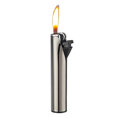 SEPILO Feuerzeug Deluxe Metal mit Soft Flame wiederbefüllbar Normalflamme Feuerzeug Metall Gehäuse (Graphite - 1 Feuerzeug) von SEPILO