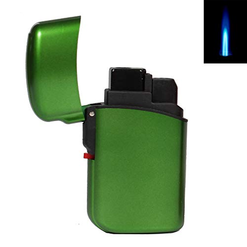 Sepilo Sturmfeuerzeug Demon Jet Flame Feuerzeug mit konzentrierter Flamme Turbo Gas Jet Flame Lighter (Grün METALLIC) von Sepilo