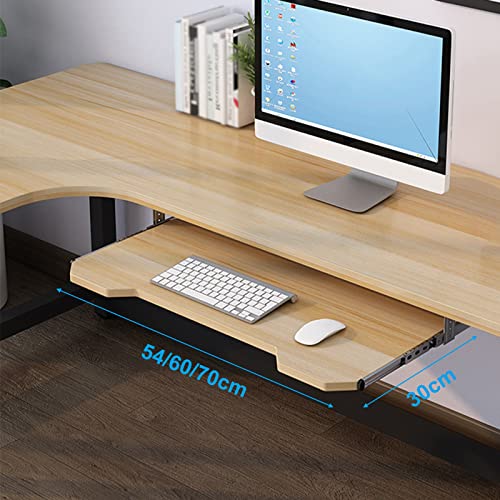 Schreibtischverlängerung für Tastatur- und Maus-Aufbewahrungsregal, verschiebbare Tastaturablage – Installation unter dem Schreibtisch, Tastaturschublade, ergonomisch/einfach zu in von SEPKUS