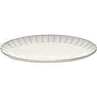 SERAX Inku Teller oval L Inku White, Länge: 300 mm, Breite: 210 mm von SERAX