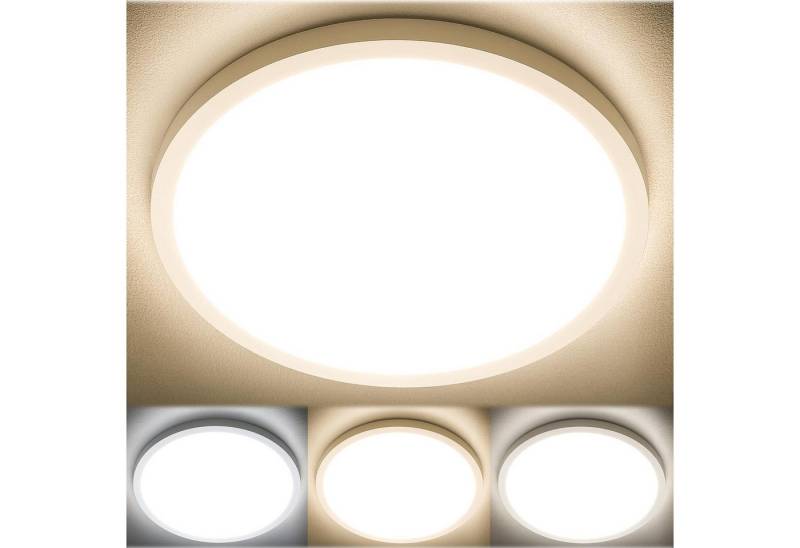 SERBASIC Deckenleuchte Ultra Dünn LED Deckenleuchte, 4300LM 36W, Ø37cm, Rund Flach Deckenlampe für Badezimmer Schlafzimmer Wohnzimmer Balkon von SERBASIC