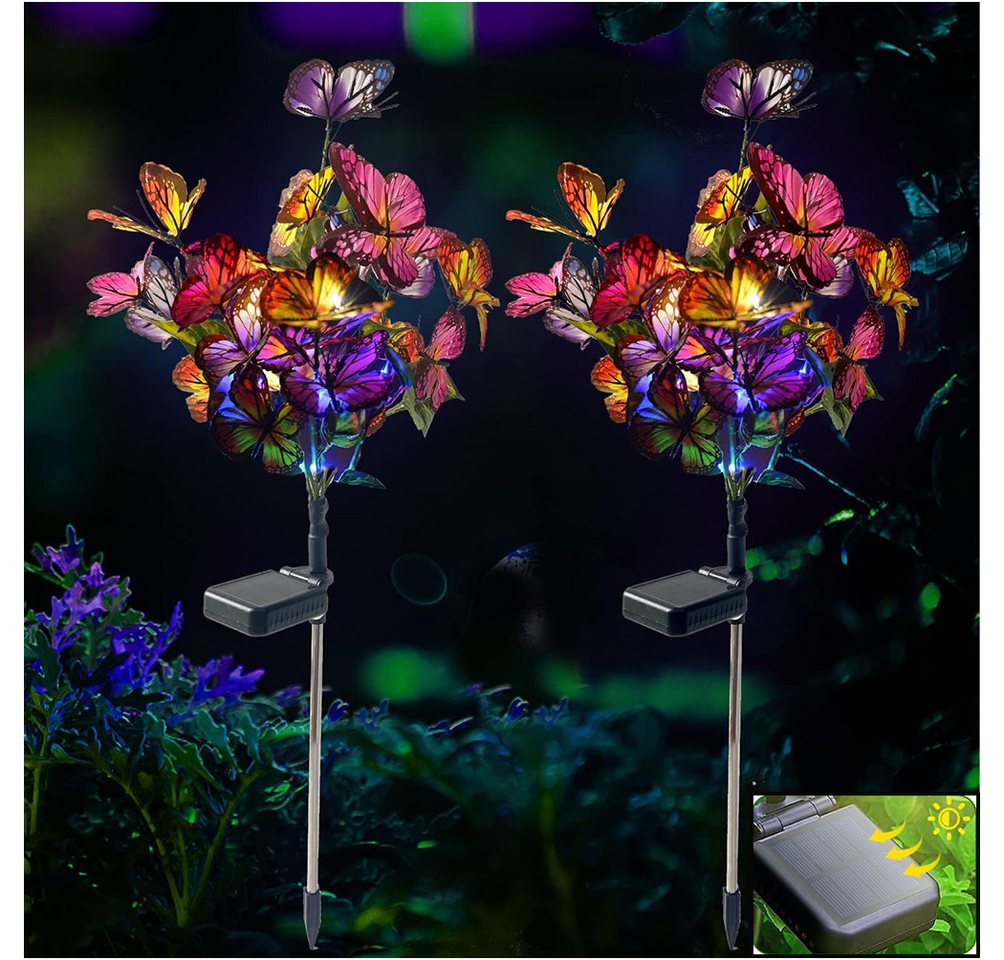 SERBASIC LED Solarleuchte IP65 Wasserdicht Schmetterling Solarlampen, 2/4 Stück, für Außen Garten Pathway Yard Halloween Dekoratives SERBASIC LED Solarleuchte IP65 Wasserdicht Schmetterling Solarlampen, 2/4 Stück, für Außen Garten Pathway Yard Halloween Dekoratives von SERBASIC