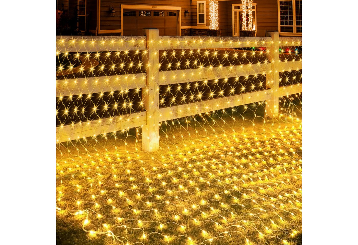 SERBASIC Lichternetz 31V DC Mesh Lichterkette mit Stecker, 8 Modi, Speicherfunktion, für Weihnachten Party Garten SERBASIC Lichternetz 31V DC Mesh Lichterkette mit Stecker, 8 Modi, Speicherfunktion, für Weihnachten Party Garten von SERBASIC