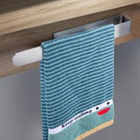 (Silber) 1 Stück Handtuchhalter ohne Bohren – 32 cm starker selbstklebender Handtuchhalter für das Badezimmer – Handtuchhalter zur Wandmontage – von SERBIA