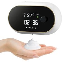 (Weiß) 500 ml automatischer Seifenspender mit Sensor, 3-stufig einstellbarer wiederaufladbarer elektrischer Seifenspender, Schaumseifenspender für von SERBIA