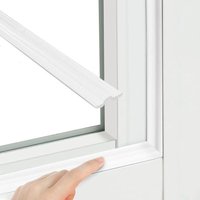 (Weiß, 3M 3CM 7MM) Schalldichte Fensterdichtung, selbstklebende Dichtungsleiste für Schiebefenster, Türzugluftstopper, wind- und staubdichte von SERBIA