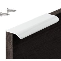 1 Packung (20 x 3,2 x 1,8 cm) weißer unsichtbarer Küchengriff, runder Eckgriff für Möbel/Badezimmer/Schränke von SERBIA