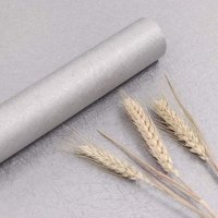 1 Rolle (0,4 x 3 Meter) silberne, wasserfeste, selbstklebende Möbeltapete aus Vinyl, geeignet für Schlafzimmerwände, Schränke und Tische von SERBIA