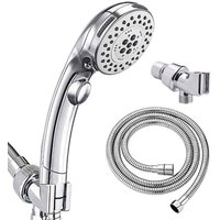 1 x galvanisierter Chrom-Duschkopf mit Stopp-Taste, Handbrause + Aufhängearm + 1,5 m Schlauch 1 x galvanisierter Chrom-Duschkopf mit Stopp-Taste, Handbrause + Aufhängearm + 1,5 m Schlauch von SERBIA