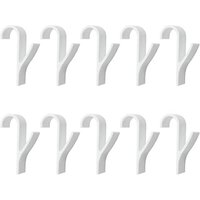 10 Stück Heizkörperhaken, weißer Kunststoff-Heizkörperhaken, Handtuchtrockner-Heizkörperhaken, Badezimmer-Handtuchhaken, Haken für Badezimmer, Küche 10 Stück Heizkörperhaken, weißer Kunststoff-Heizkörperhaken, Handtuchtrockner-Heizkörperhaken, Badezimmer-Handtuchhaken, Haken für Badezimmer, Küche von SERBIA