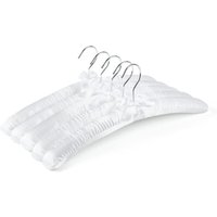 10er-Pack extra lange Kleiderbügel aus weißem Satin, 38 cm, weiche Seidenbügel für T-Shirts, Hemden, Mäntel und Hochzeitspullover. 10er-Pack extra lange Kleiderbügel aus weißem Satin, 38 cm, weiche Seidenbügel für T-Shirts, Hemden, Mäntel und Hochzeitspullover. von SERBIA