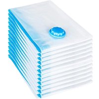 10er-Pack transparente Vakuumbeutel (80 x 110 cm), wiederverwendbare PA+PE-Vakuumbeutel mit Reißverschluss, Reise-Aufbewahrungsbeutel von SERBIA