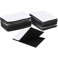 15 pegatinas de doble cara para arañazos, cinta autoadhesiva extrafuerte (rectángulo de 6 x 4 cm, negro) von SERBIA