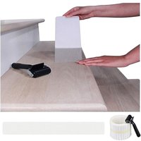 15er-Pack rutschfeste Treppenstufen 3,9 x 23,6 Zoll, transparentes Klebeband, Anti-Rutsch-Streifen, Sicherheitsaufkleber für Stufen, Geländer und von SERBIA