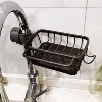 1pc Schwarz Dusche Regal 26x11x6 cm Aluminium Streifen Kein Bohren Seife Box Küche Ablauf Korb 1pc Schwarz Dusche Regal 26x11x6 cm Aluminium Streifen Kein Bohren Seife Box Küche Ablauf Korb von SERBIA