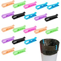 20 Stück Müllbeutel-Clips aus Kunststoff, für Küchenmüll, Müllbeutel, fester Clip, zufällige Farbe – 20 Stück 20 Stück Müllbeutel-Clips aus Kunststoff, für Küchenmüll, Müllbeutel, fester Clip, zufällige Farbe – 20 Stück von SERBIA