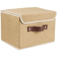 26 x 20 x 17 cm Khaki Faltbare Aufbewahrungsbox, Hochwertige Baumwollleinen Dicker Karton Waschbarer Stoff Aufbewahrungsbox, 1 Stück 26 x 20 x 17 cm Khaki Faltbare Aufbewahrungsbox, Hochwertige Baumwollleinen Dicker Karton Waschbarer Stoff Aufbewahrungsbox, 1 Stück von SERBIA
