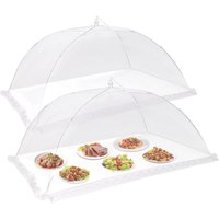 2er-Pack weiße Lebensmittelabdeckungen, 43 x 43 x 21 cm, atmungsaktives Netzgewebe, Insektenschutz, Lebensmittelabdeckung für Picknick, Grillen, 2er-Pack weiße Lebensmittelabdeckungen, 43 x 43 x 21 cm, atmungsaktives Netzgewebe, Insektenschutz, Lebensmittelabdeckung für Picknick, Grillen, von SERBIA