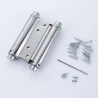 2x Paar Scharnier Scharnier Türen Schwingen Double Action Feder Edelstahl Saloon Western, 100 mm von SERBIA
